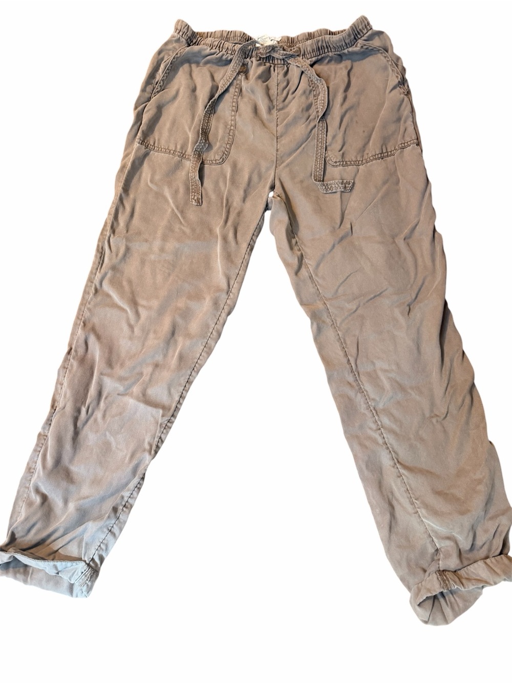 Nicole Miller Women's Drawstring Joggers - Taupe
